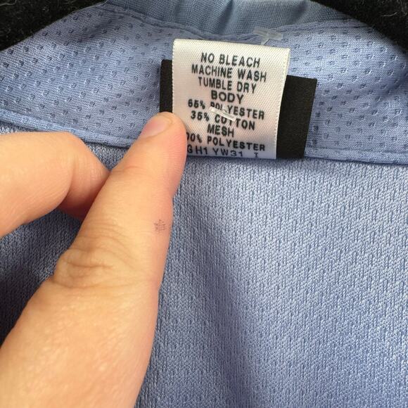 Red Kap blue button down Snap shirt - Picture 5 of 8